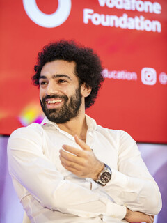 Fotbalista Mo Salah podporuje vzdělávání dětí od Nadace Vodafone