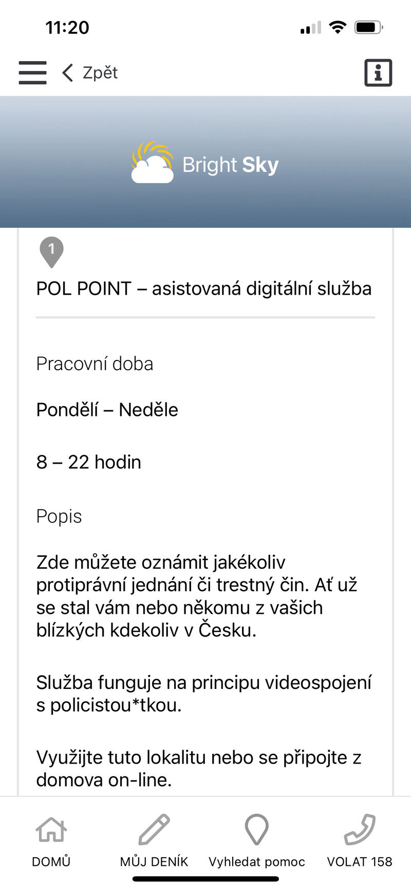 V aplikaci Bright Sky lidé nově najdou i nejbližší POL POINT