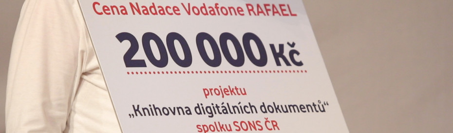Cena Nadace Vodafone Rafael pro Knihovnu digitálních dokumentů