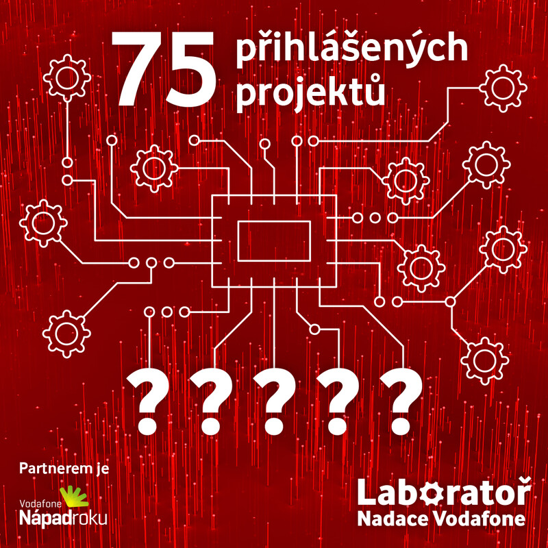 Laboratoř Nadace Vodafone hlásí 75 přihlášených projektů