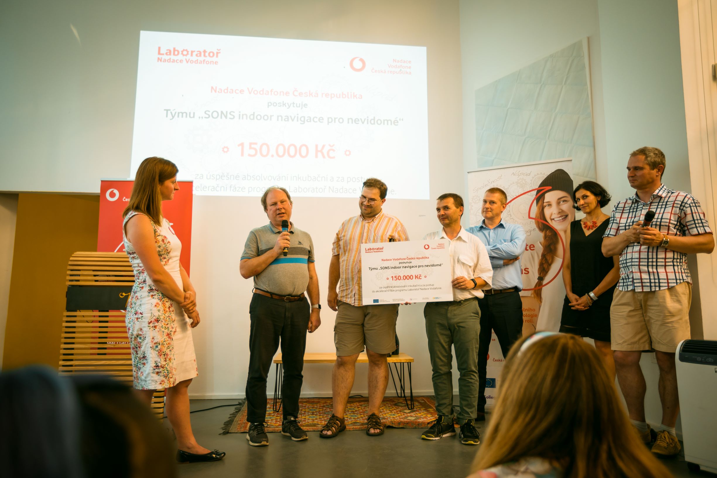 Projekt indoor navigace přebírá voucher za postup do akcelerace