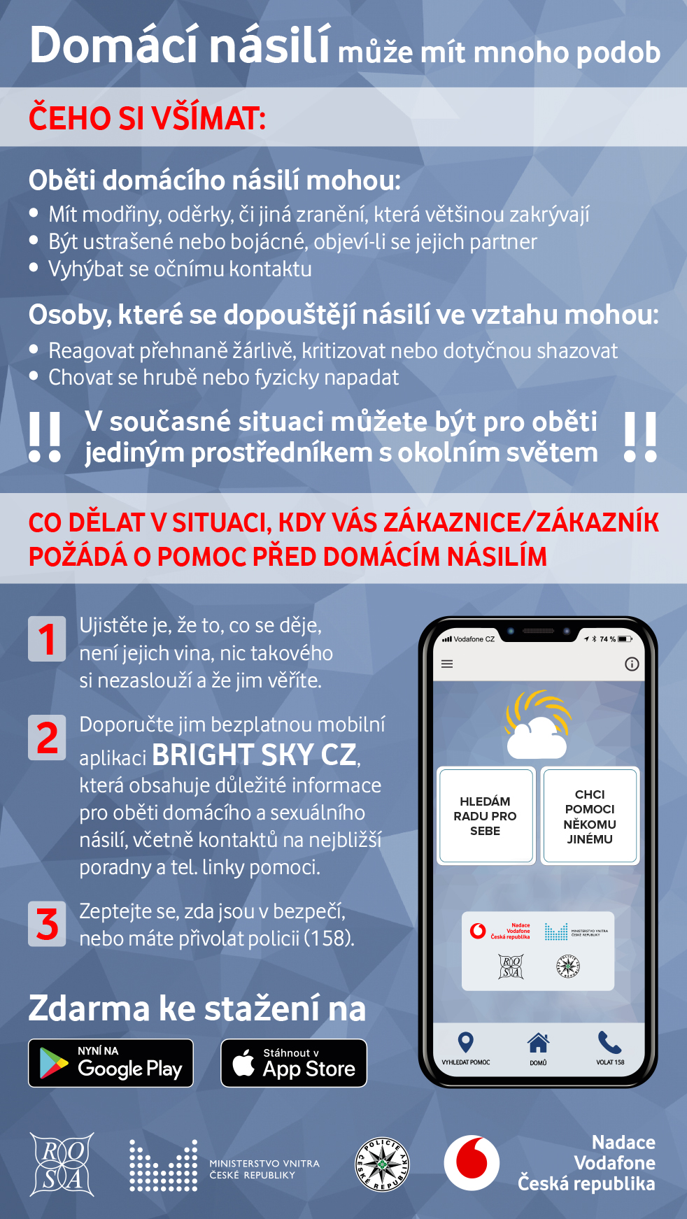 leták pro kurýry a doručovatelky