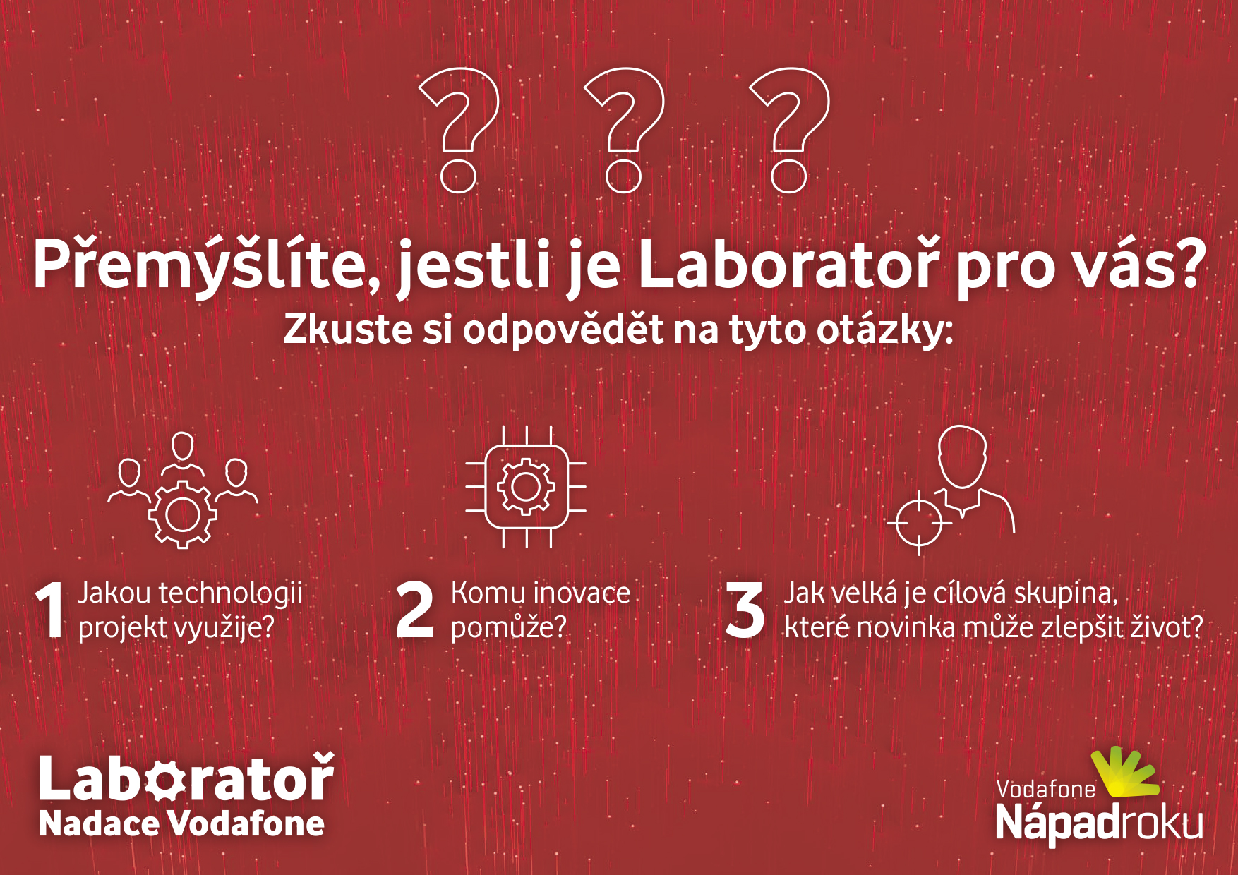 Kritéria pro přijetí do Laboratoře
