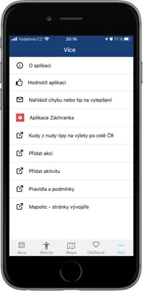 Aplikace Záchranka součástí Kudy z nudy